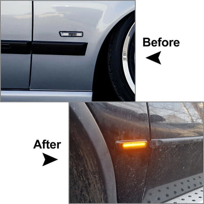 2X Dynamic LED Side Marker Turn Signal Light for BMW E36 3-Series (1997–1999) / X5 E53