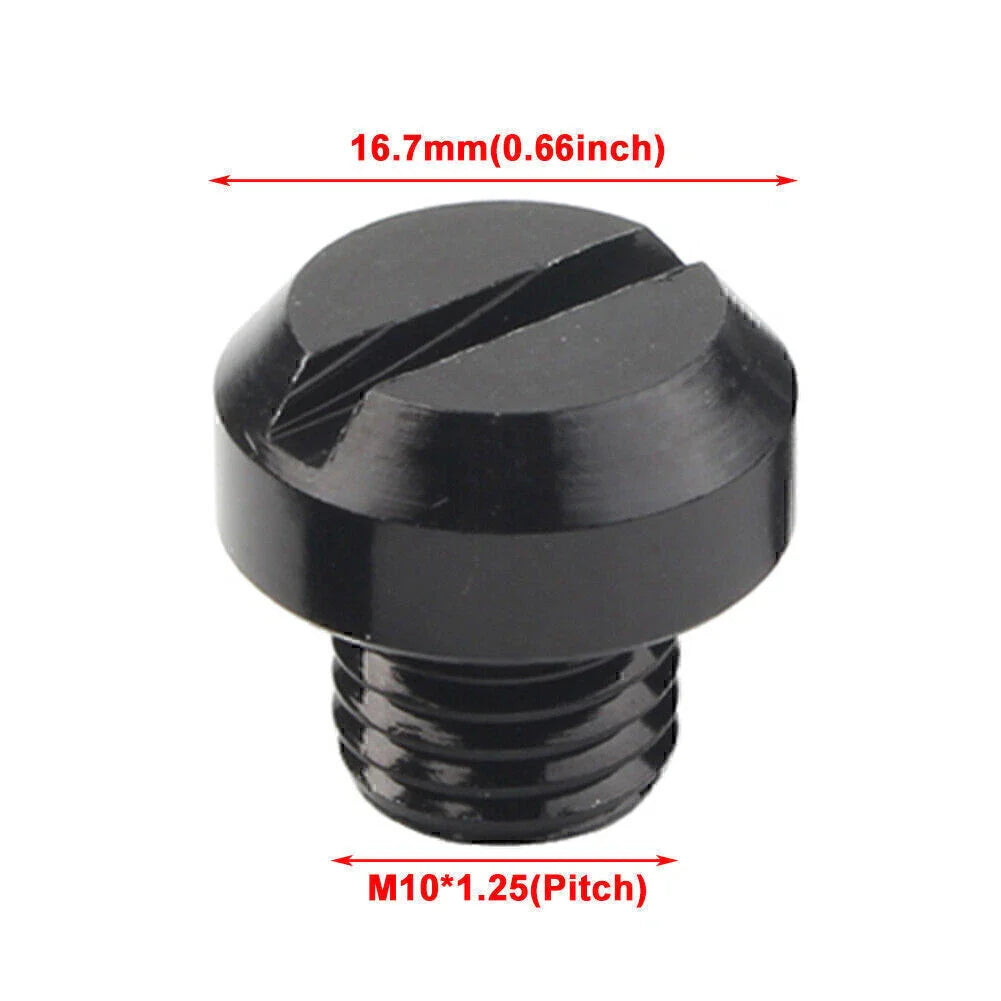 4 x M10 Mirror Hole Plugs for Yamaha, Honda, Suzuki, Kawasaki, BMW