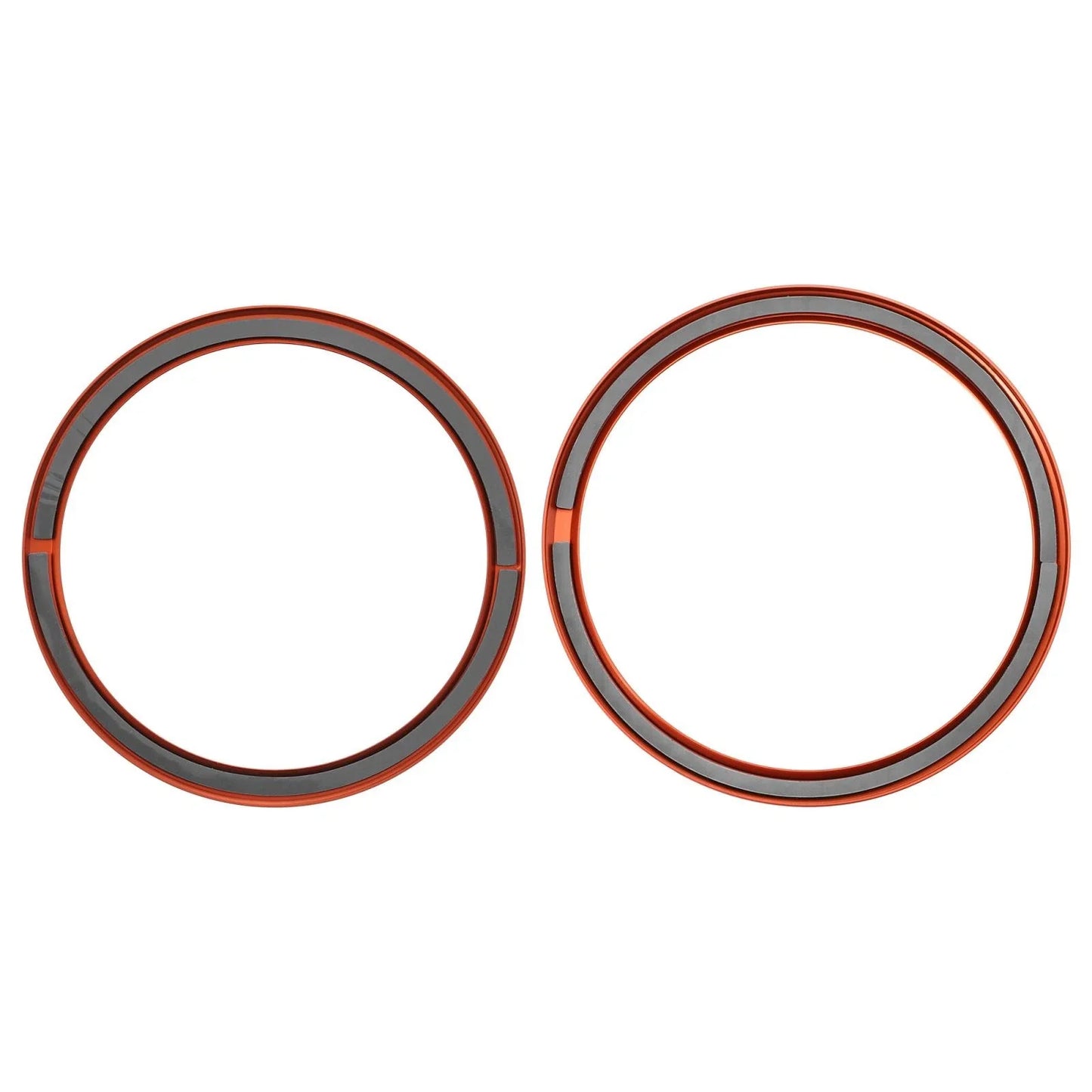 4 x AC Outer Vent Ring Trim Covers for Chevrolet Camaro (2016-2020) Orange