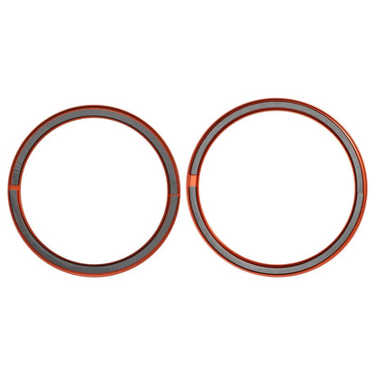 4 x AC Outer Vent Ring Trim Covers for Chevrolet Camaro (2016-2020) Orange