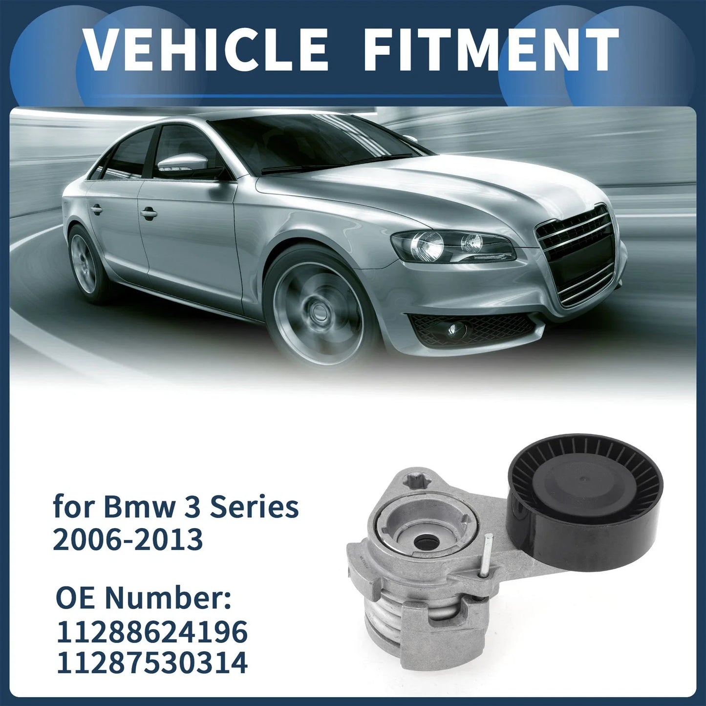 Belt Tensioner 3.0L V6 for BMW 128i Base (2008-2013)