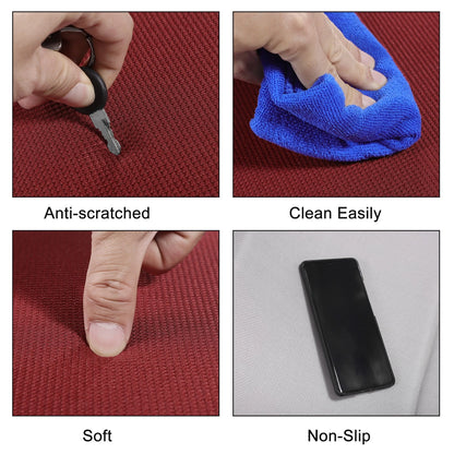Car Bottom Seat Pad Cover for Universal Fit (Red Seaweed Fiber Latex)