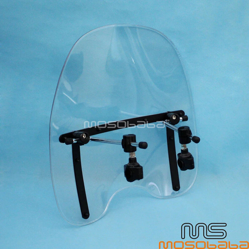 Clip-On Adjustable Windshield for Honda 750, Harley