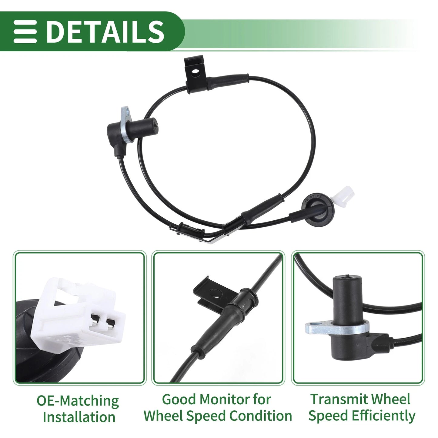 ABS Wheel Speed Sensor for Kia Optima (2003–2016) No. 95680C0500/95680C0501