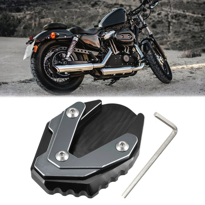 Kickstand Pad Set for Suzuki Jixer 250 SF (2018–2023) Titanium Tone
