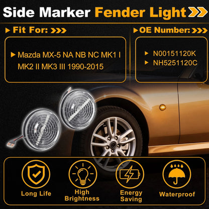 Side Marker Fender Light N00151120K for Mazda MX-5 (1989–2005)