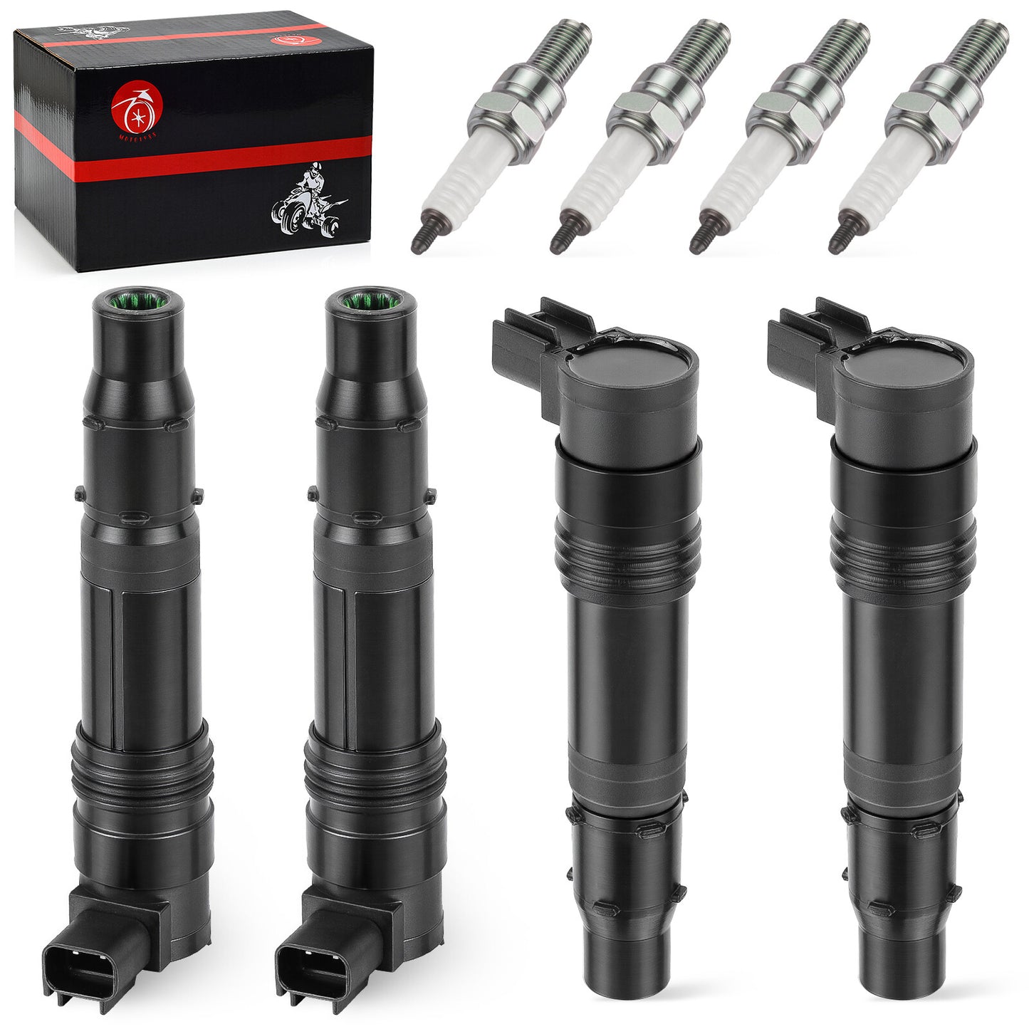 Set of 4 Iridium Spark Plugs for Kawasaki Ninja ZX-14/R, ZX-10R