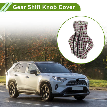 Gear Shift Knob Cover for Universal Vehicles (Hoodie Style, Pink, Deep Green)