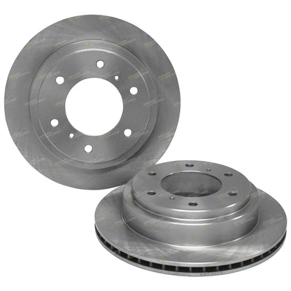 Rear Brake Rotors & Pads for Mitsubishi Pajero NM NP NS V6 4cyl (2000-2008)