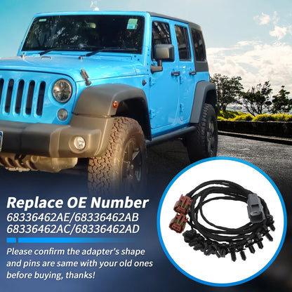 Front Fascia Wiring for Jeep Wrangler (2018–2023), Gladiator (2021–2022)