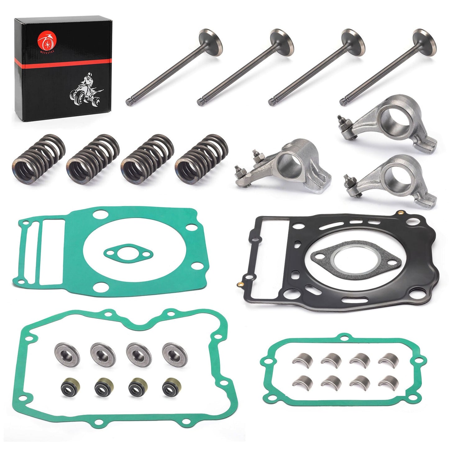 Rocker Arm Cylinder Head Gasket Valve Kit for Polaris Big Boss 500 (1998–2002)