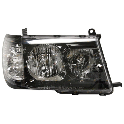 Set of 2 Black Altezza Headlights for Toyota Landcruiser (1998–2005)