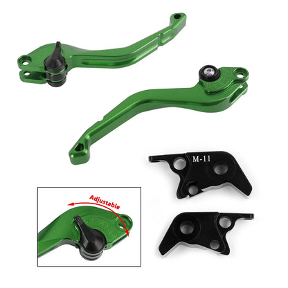 Long Clutch Brake Levers for Kawasaki ZX-6, ZZR600, ZR750, ZX9R (1995–2009) - Blue