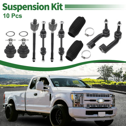 10X Front Suspension Kit Tie Rod Ends Sway Bar Link Ball Joint for Ford F-150 (2004–2020)