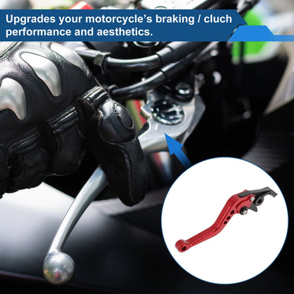 Adjustable Short Brake Clutch Levers for Suzuki GSXR600 (1997–2003) Solid Red