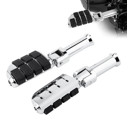 Chrome Passenger Footpegs Bracket for Harley Softail Low Rider (2018-2025)