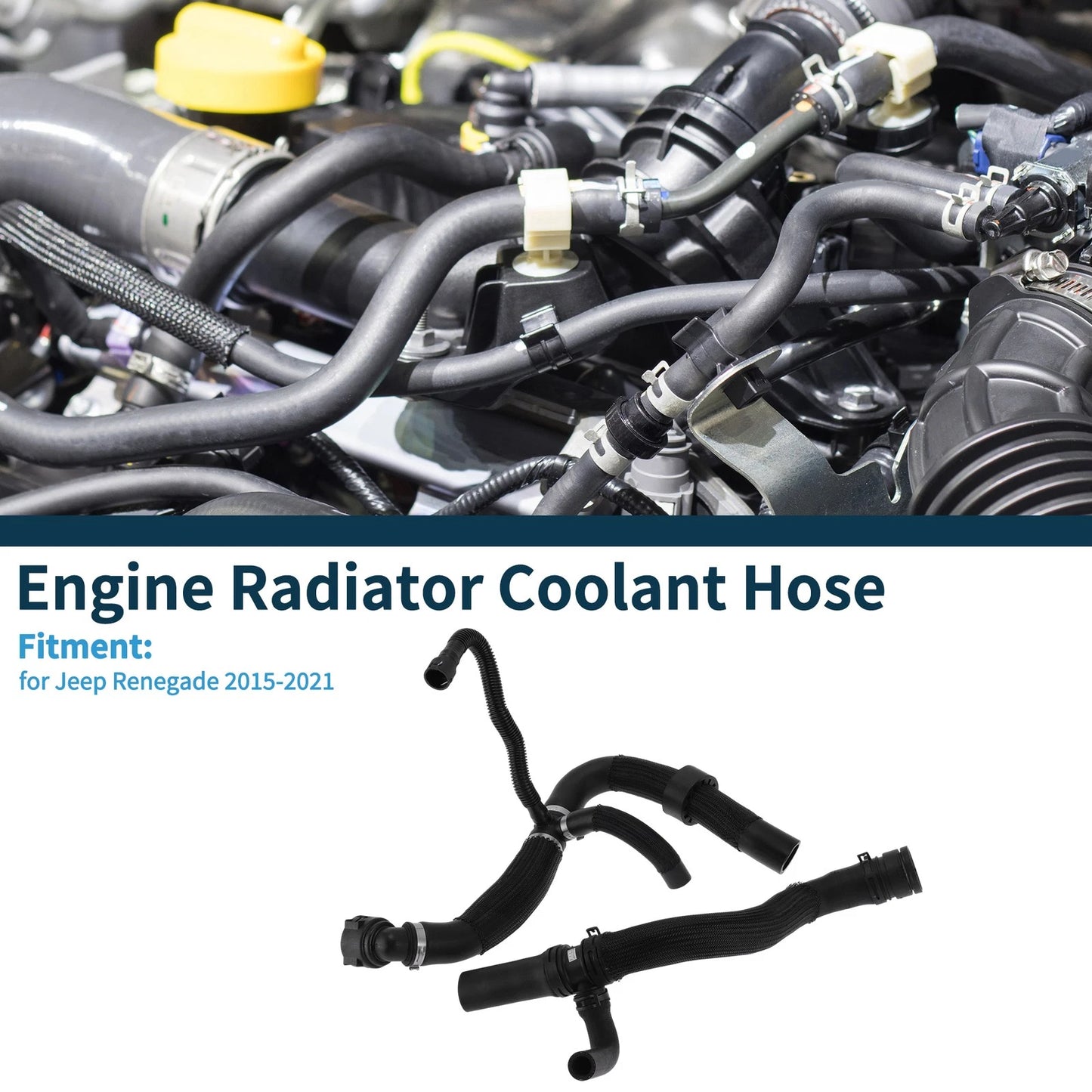 Water Pipes Engine Radiator Coolant Hose for Jeep Renegade (2015–2021) No.68246567AA