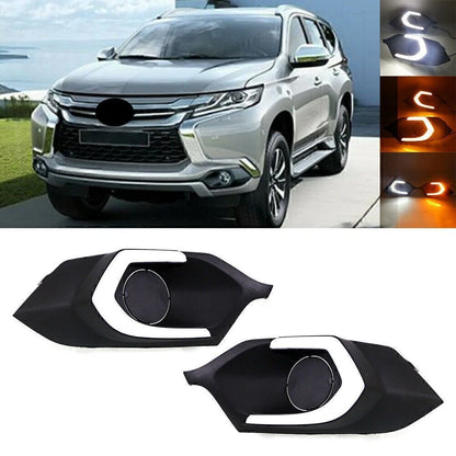 2X LED DRL Daytime Running Lights for Mitsubishi Pajero Montero Sport (2016–2019)