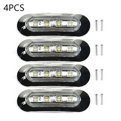 4x Marine Boat LED Courtesy Light Cabin Deck Stair White 12V-24V