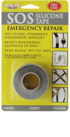 Silicon Tape for Automotive Use - 3 Meter Roll, Heat Proof, Waterproof