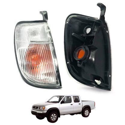 Front Corner Indicator Light Lamp Pair for Nissan Navara Frontier D22 (2001–2014)