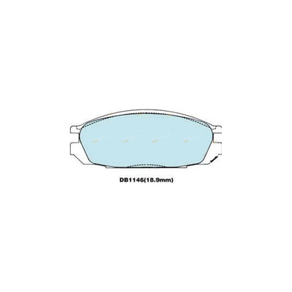 4WD Rear Disc Brake Pad Set for Ford Raider UV 4cyl 2.6L G6 (1991-1993)