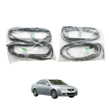 Set of 4 Door Weatherstrip Rubber for Honda Accord Sedan (2003–2007)