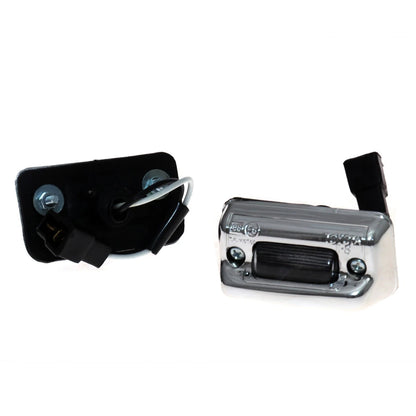 Set of 2 Chrome Rear License Plate Lights for Toyota Corolla KE70 (1979–1983)