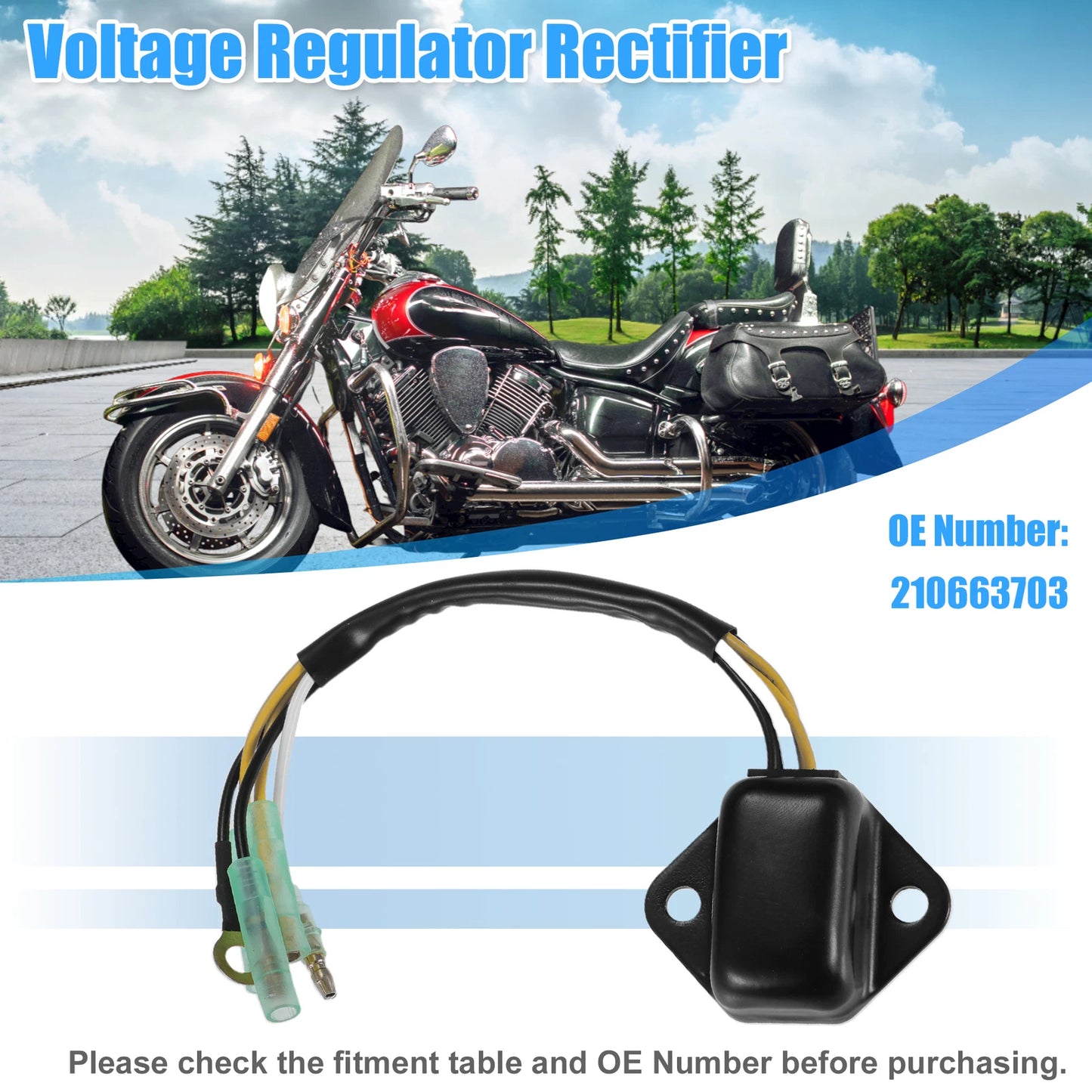 1pc Voltage Regulator Rectifier for Kawasaki 650 X-2 (No. 210663703)