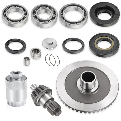 Rear Diff Ring & Pinion Gear with Nut Tool for Honda Rancher TRX400 (2004–2007)