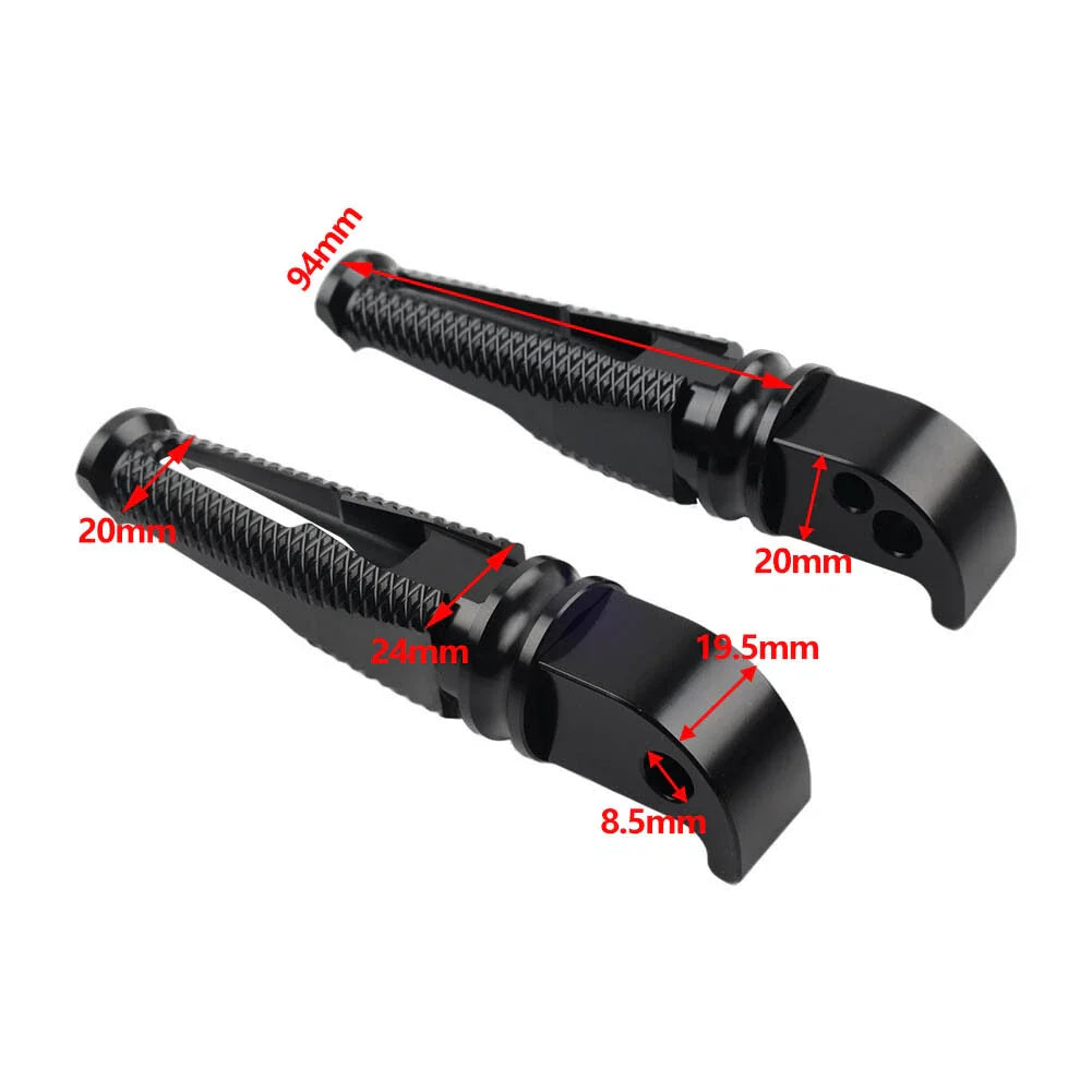 Rear Foot Pegs  Black for Yamaha R3 R15 R25 MT-03 MT-07 MT-09 XSR700