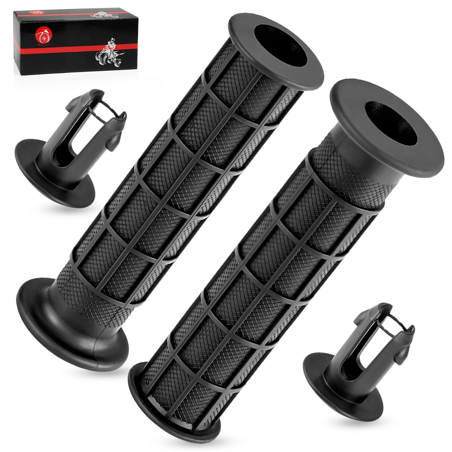 2X Handlebar Grips & Grip Ends for Honda Foreman Rubicon 500 (2005–2023)
