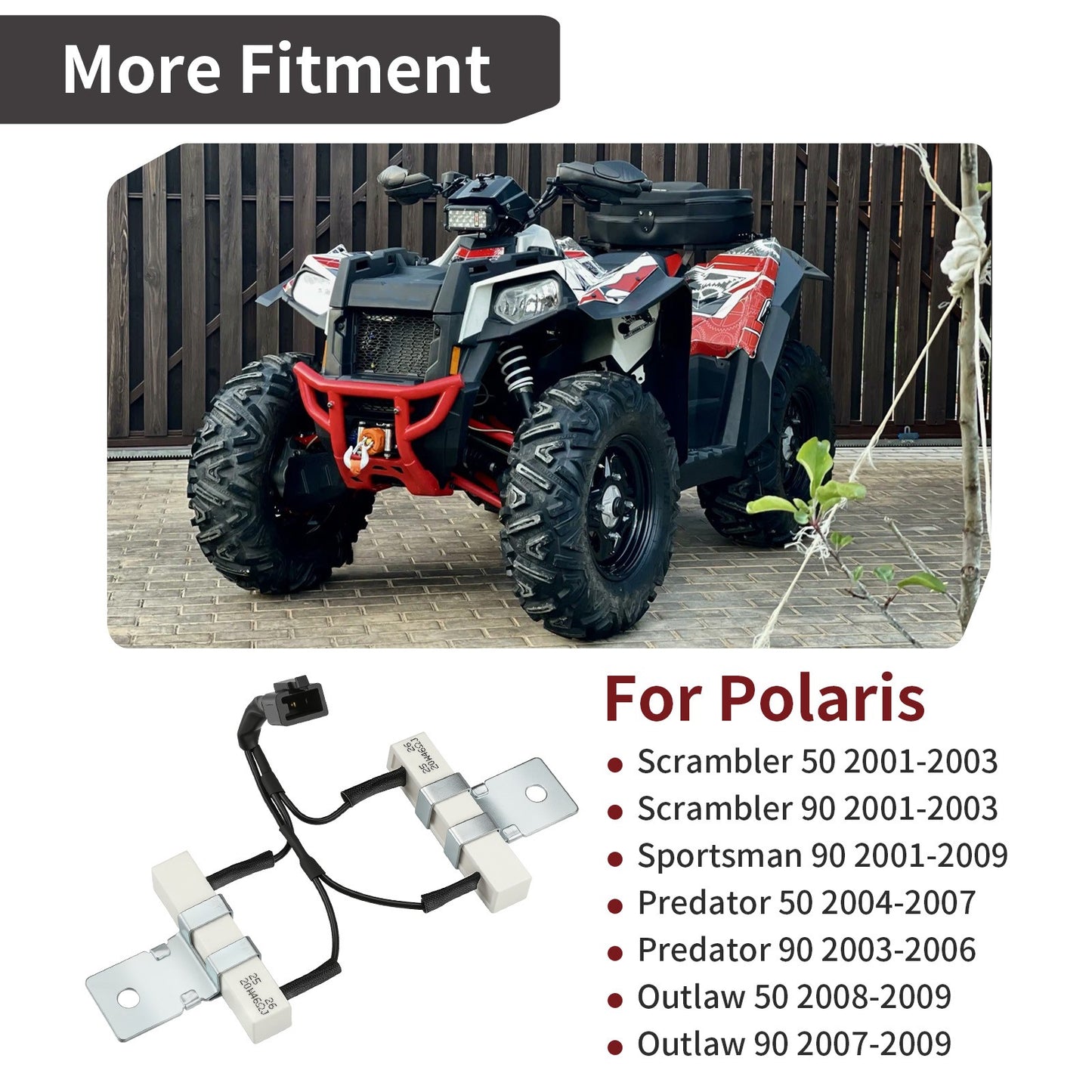 Resistor Assembly for Polaris Predator 50 90 (2003–2007)