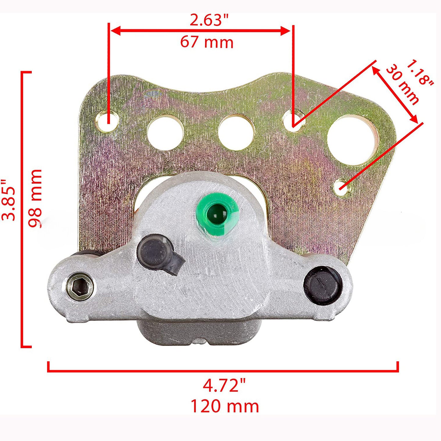 Front Brake Calipers with Pads for Polaris Sportsman 335 400 500 600 700 (1998–2014)