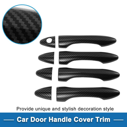 Door Handle Cover Trim for Hyundai IX35 (2010–2015) Carbon Fiber Black
