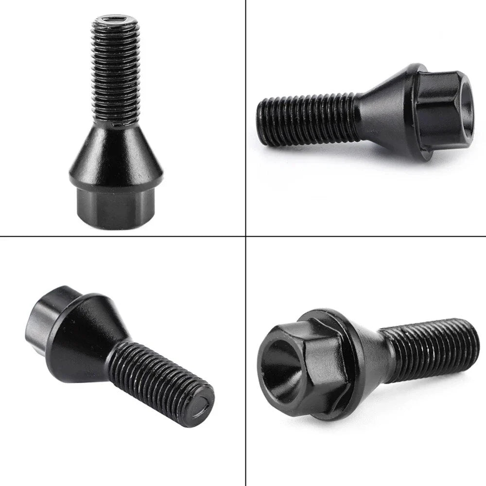 4 Pcs M1 1.5 Wheel Lug Bolts for BMW 1 3 5 6 7 8 Series (2004-2020)