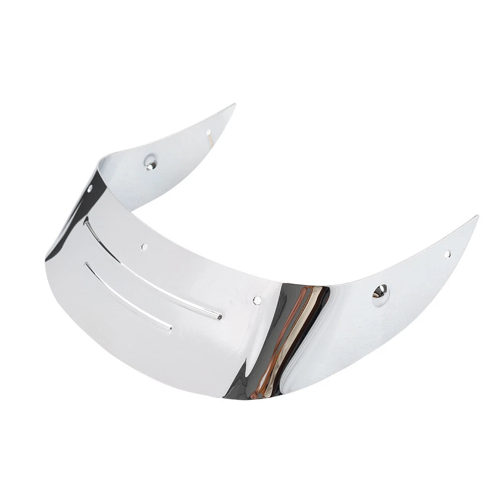 Chrome Ribbed Rear Mudguard Tip Edge Trim for Harley Fat Boy (1990–2023)