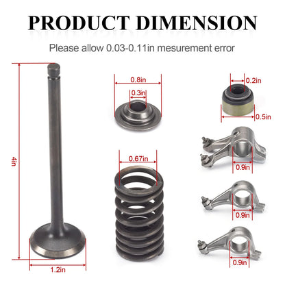 Rocker Arm & Intake Exhaust Valve Kit for Polaris Sportsman 500 4x4 6x6 (1996–2014)