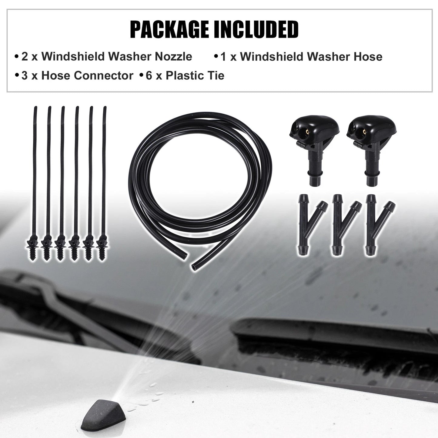 Set of 1 Windshield Washer Nozzle No. 8265A083 for Mitsubishi Montero (1992–2000)