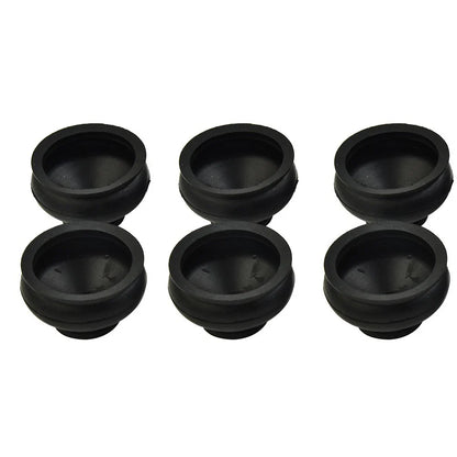 6pcs HQ Rubber Tie Rod End-Ball Joint Dust Boots Dust Cover Boot Gaiters Black