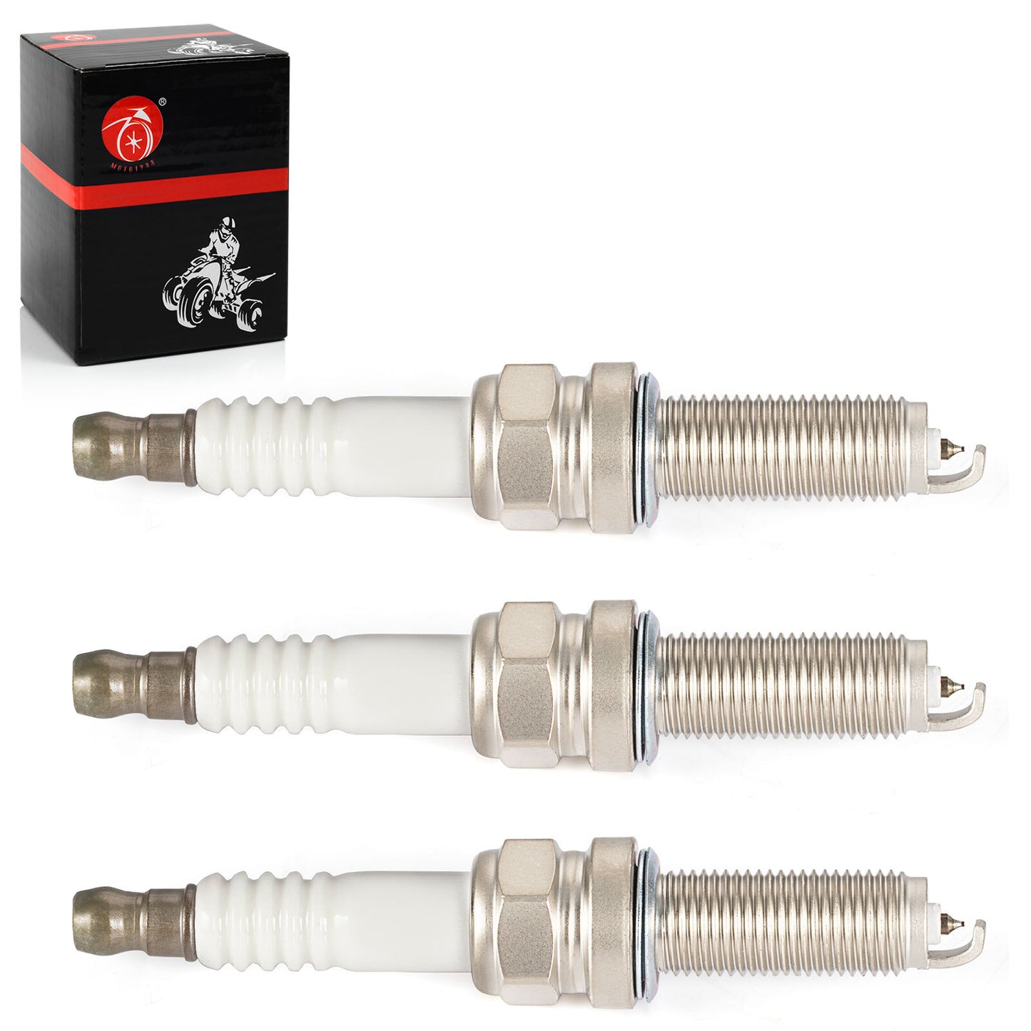 Set of 3 Iridium Spark Plugs for Can-Am Maverick X3 Turbo Max (2017–2024)