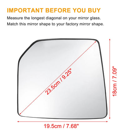 Right Passenger Side Heated Mirror Glass for Ford F150 (2015–2020) FL3Z17K707D