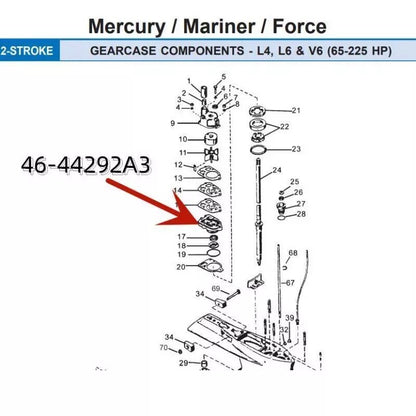 Water Pump Base for Mercury (Year Range Not Specified)