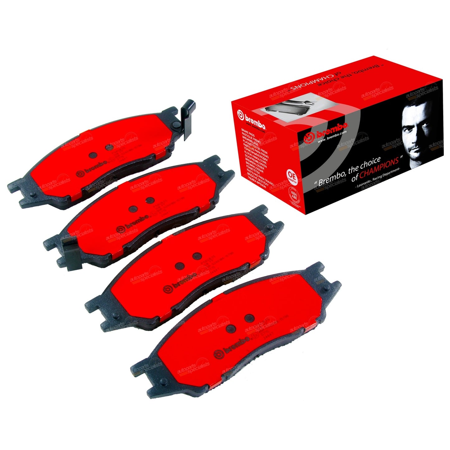 Set of 4 Brembo Front Disc Brake Pads for Nissan Pulsar N16 (2000–2005)