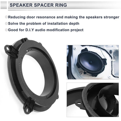 Set of 2 Speaker Spacer Rings for Toyota 7x9" to 6.5"