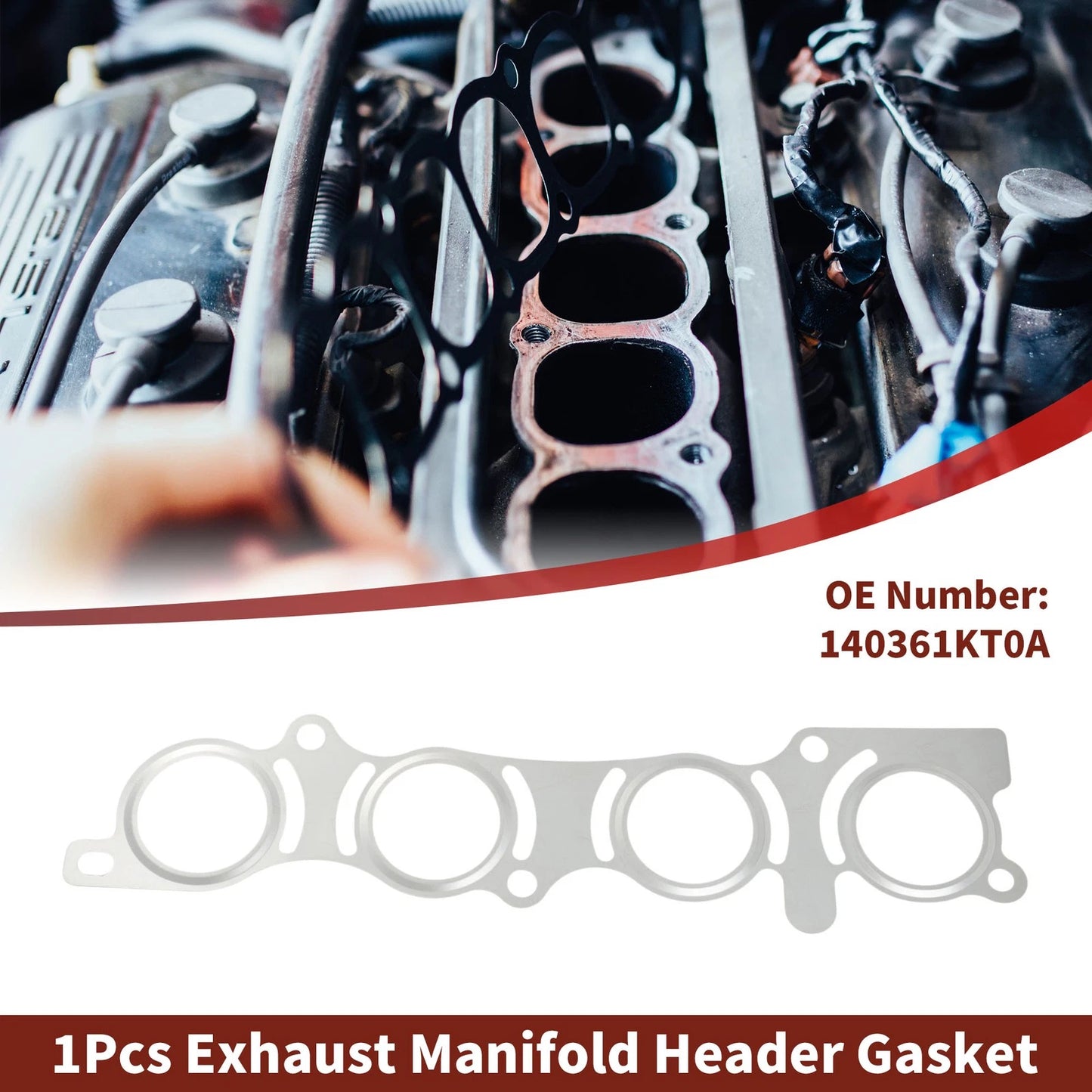 Exhaust Manifold Header Gasket for Nissan Sentra (2005–2021) No.140361KT0A