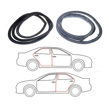 Rear Door Weatherstrip Set for Toyota Corona (1978–1983)