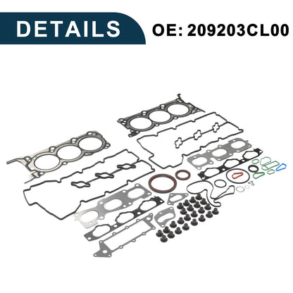 Cylinder Head Gasket Kit No. 209203CL00 for Hyundai G6DA (Year Range)