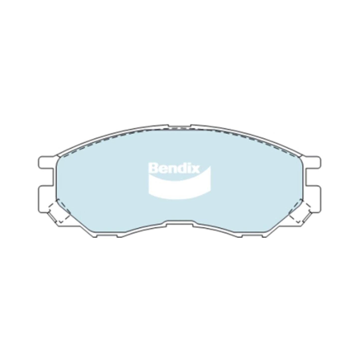 Set of 4 Front Brake Pads for Mitsubishi Triton (1996–2000)
