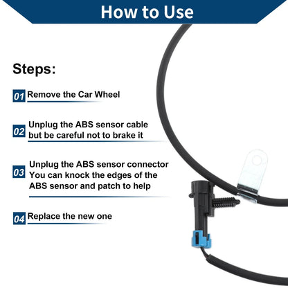 ABS Wheel Speed Sensor for Chevrolet C3500 (1999-2000)